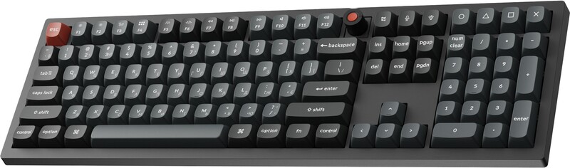 Клавіатура Keychron V6 8K Keychron Super Red Switch Black RGB (V6W-D1-UA)