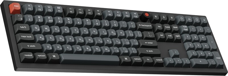 Клавіатура Keychron V6 8K Keychron Super Red Switch Black RGB (V6W-D1-UA)