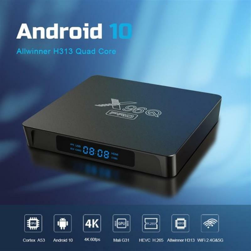 HD медіаплеєр X96Q Pro Android (AllwinnerH313/2GB/16GB)