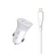 Фото - Автомобільний зарядний пристрій SkyDolphin SZ09L (2USB, 3.4A) White (AZP-000108) + кабель Lightning_бн | click.ua