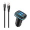 Фото - Автомобільний зарядний пристрій SkyDolphin SZ18T (2USB, 3.4A) Black (AZP-000100) + кабель Type-C_бн | click.ua