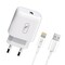 Фото - Зарядний пристрій SkyDolphin SC22EL (1USB, 2.1A) White (MZP-000158) + кабель Lightning_бн | click.ua