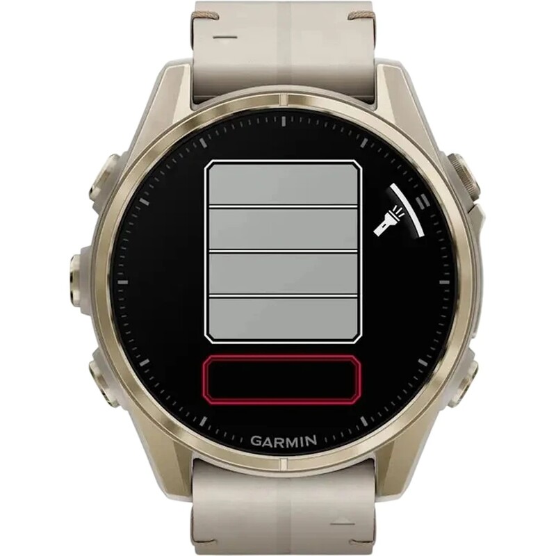 Смарт-годинник Garmin Fenix 8 43mm AMOLED Sapphire Soft Gold with Limestone Leather Band (010-02903-40)