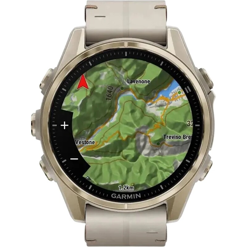 Смарт-годинник Garmin Fenix 8 43mm AMOLED Sapphire Soft Gold with Limestone Leather Band (010-02903-40)
