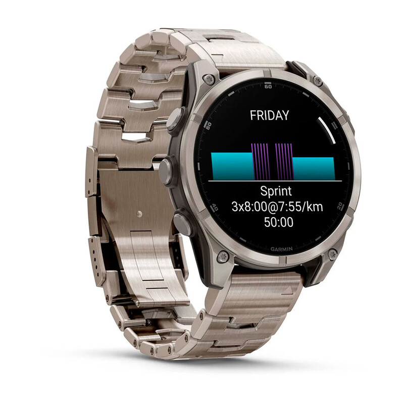 Смарт-годинник Garmin Fenix 8 47mm AMOLED Sapphire Titanium with Vented Titanium Bracelet (010-02904-40)