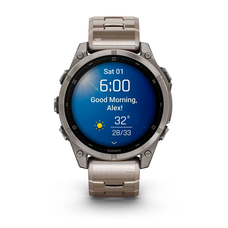 Смарт-годинник Garmin Fenix 8 47mm AMOLED Sapphire Titanium with Vented Titanium Bracelet (010-02904-40)