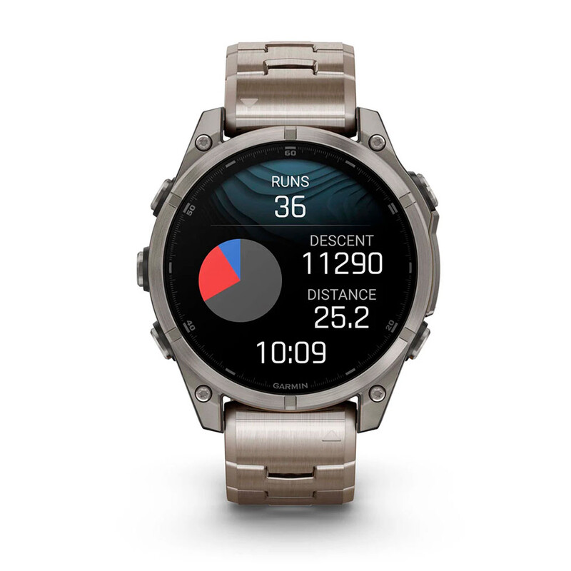 Смарт-годинник Garmin Fenix 8 47mm AMOLED Sapphire Titanium with Vented Titanium Bracelet (010-02904-40)