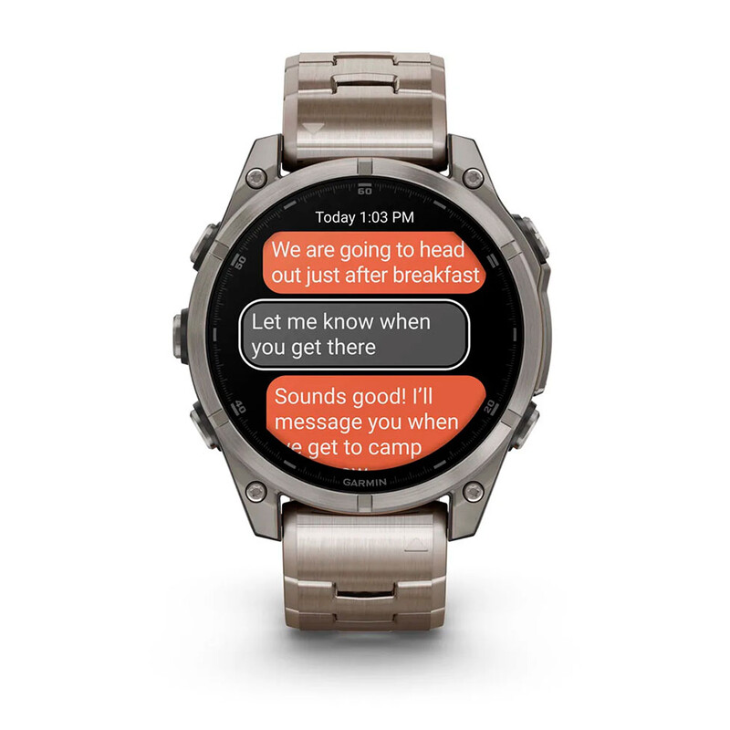 Смарт-годинник Garmin Fenix 8 47mm AMOLED Sapphire Titanium with Vented Titanium Bracelet (010-02904-40)