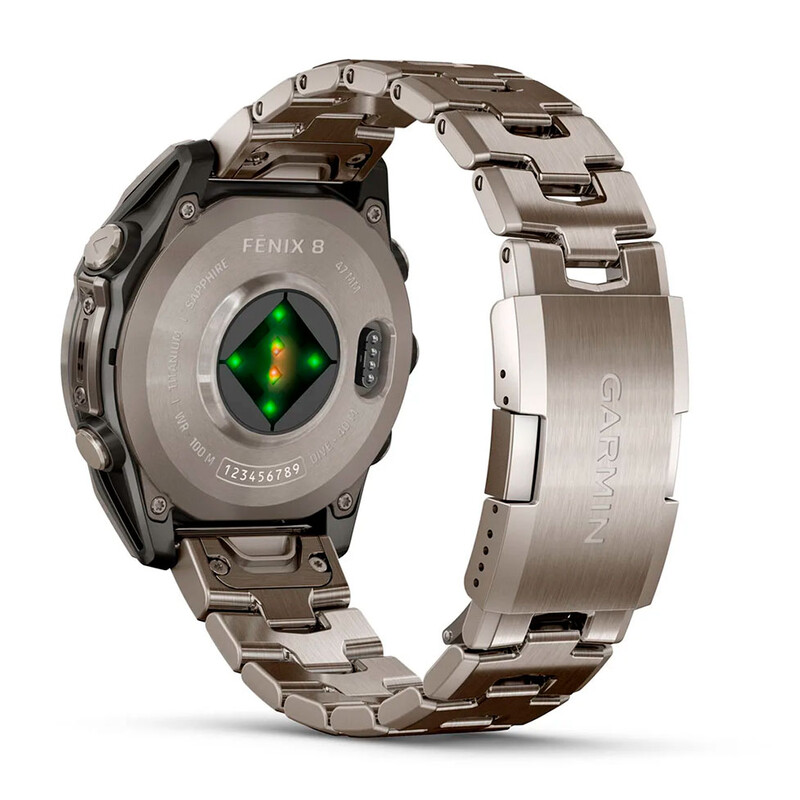 Смарт-годинник Garmin Fenix 8 47mm AMOLED Sapphire Titanium with Vented Titanium Bracelet (010-02904-40)