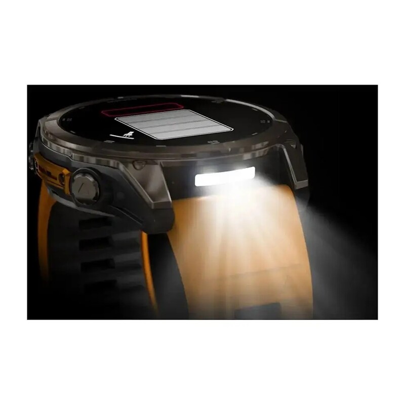 Смарт-годинник Garmin Fenix 8 47mm AMOLED Sapphire Titanium with Spark Orange/Graphite Silicone Band (010-02904-11)