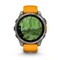 Фото - Смарт-годинник Garmin Fenix 8 47mm AMOLED Sapphire Titanium with Spark Orange/Graphite Silicone Band (010-02904-11) | click.ua