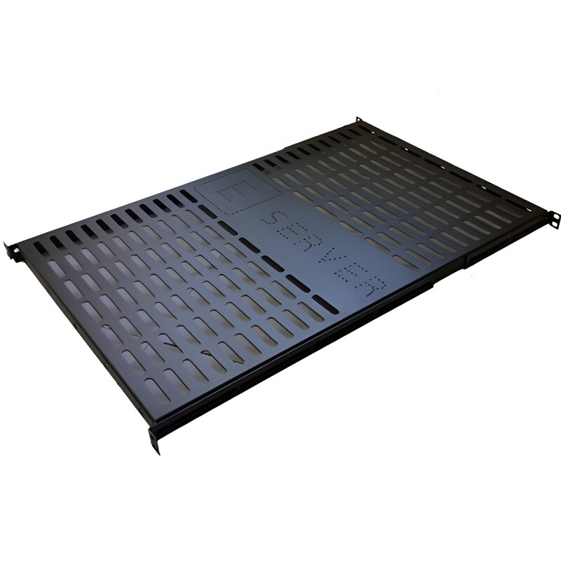 Полка EServer 1U 19", 550мм, 4 точки крепл., черная, 1,5мм (PS-1U-550-B)