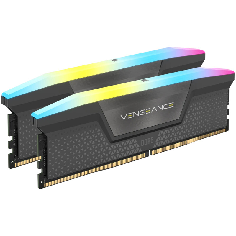 Модуль пам`ятi DDR5 2x32GB/5600 Corsair Vengeance RGB (CMH64GX5M2B5600Z40K)