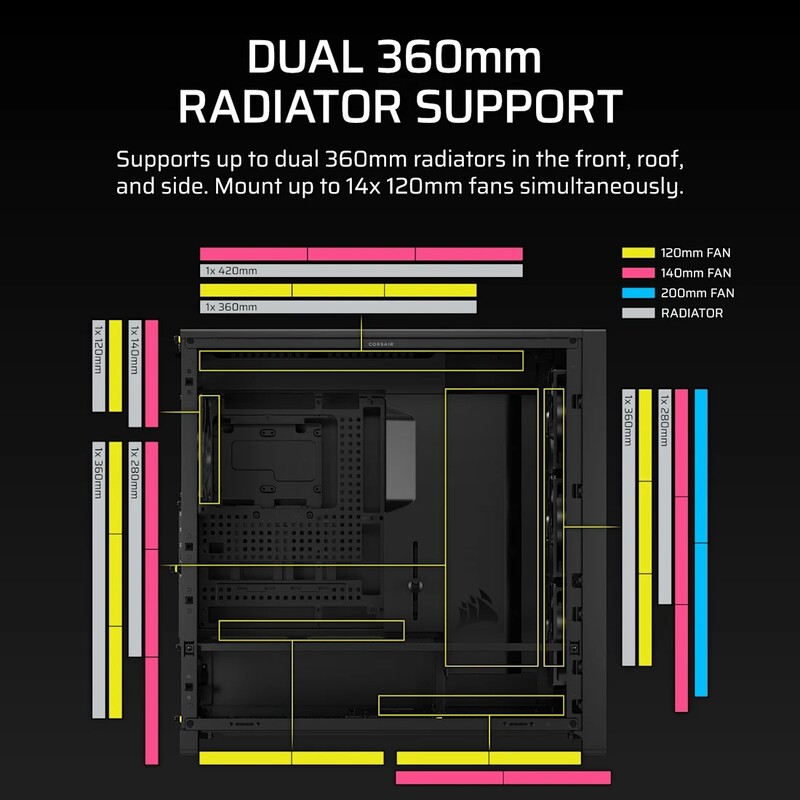 Корпус Corsair Frame 5000D RS Black (CC-9011307-WW)