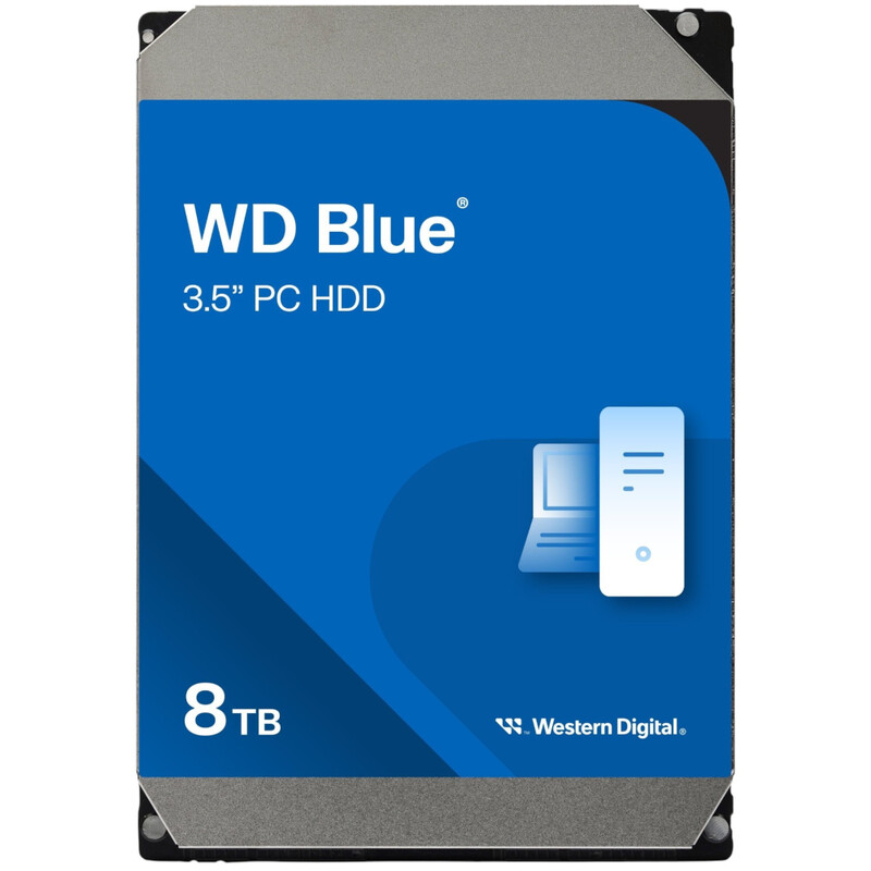Накопитель HDD SATA 8.0TB WD Blue 5640rpm 256MB (WD80EAAZ)