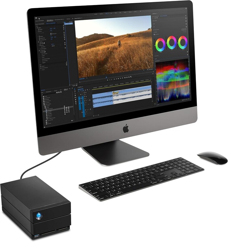 Зовнішній жорсткий диск 3.5" USB 48TB LaCie 2big Dock Black (STLG48000400)