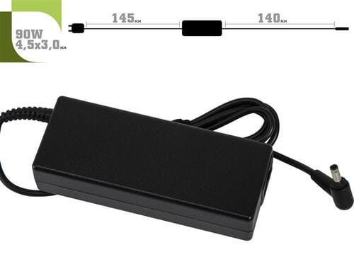Фото - Блок питания для ноутбука 1stCharger Блок живлення  для ноутбука Asus 19V 90W 4.74A 4.5х3.0мм + каб.ж 