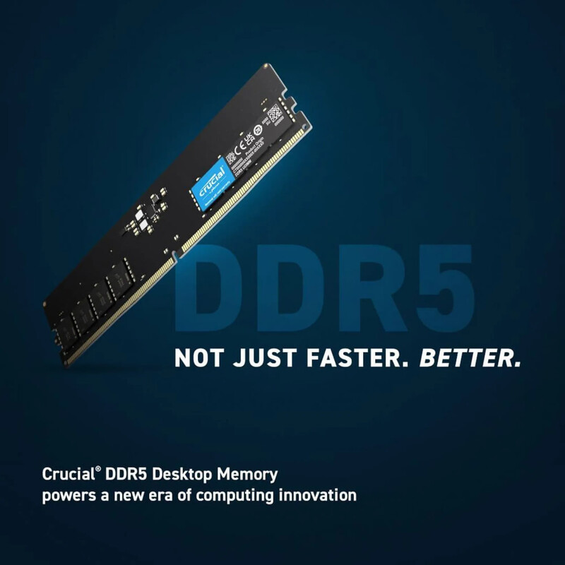 Модуль пам`ятi DDR5 2х8GB/5600 Crucial Black (CT2K8G56C46U5)