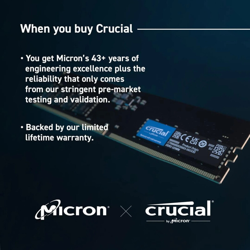 Модуль пам`ятi DDR5 2х8GB/5600 Crucial Black (CT2K8G56C46U5)