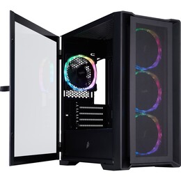 Корпус 1stPlayer T4-BK-4FS7 Black