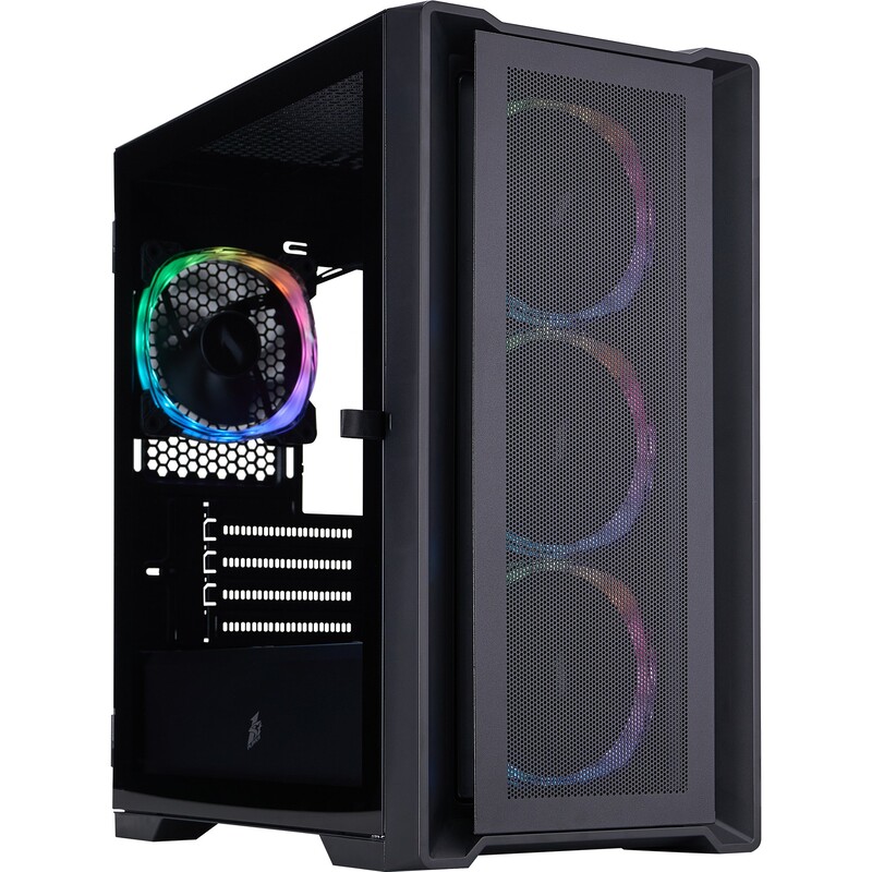 Корпус 1stPlayer T4-BK-4FS7 Black