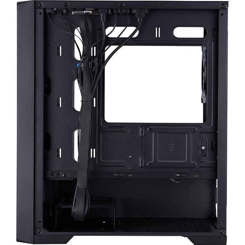 Корпус 1stPlayer T4-G-BK-4FS7 Black