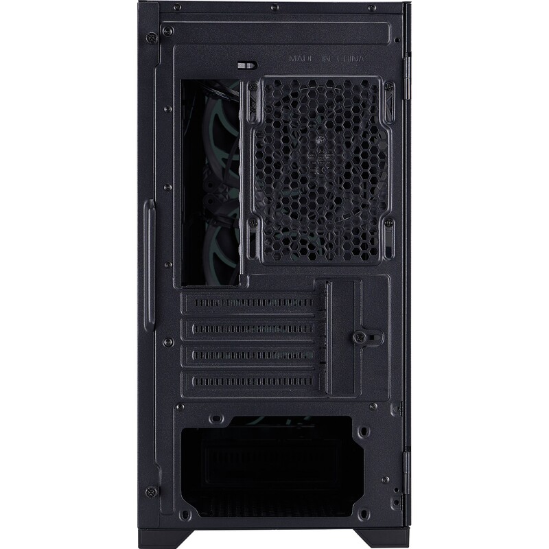 Корпус 1stPlayer T4-G-BK-4FS7 Black