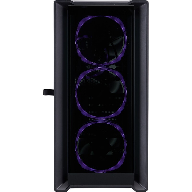 Корпус 1stPlayer T4-G-BK-4FS7 Black