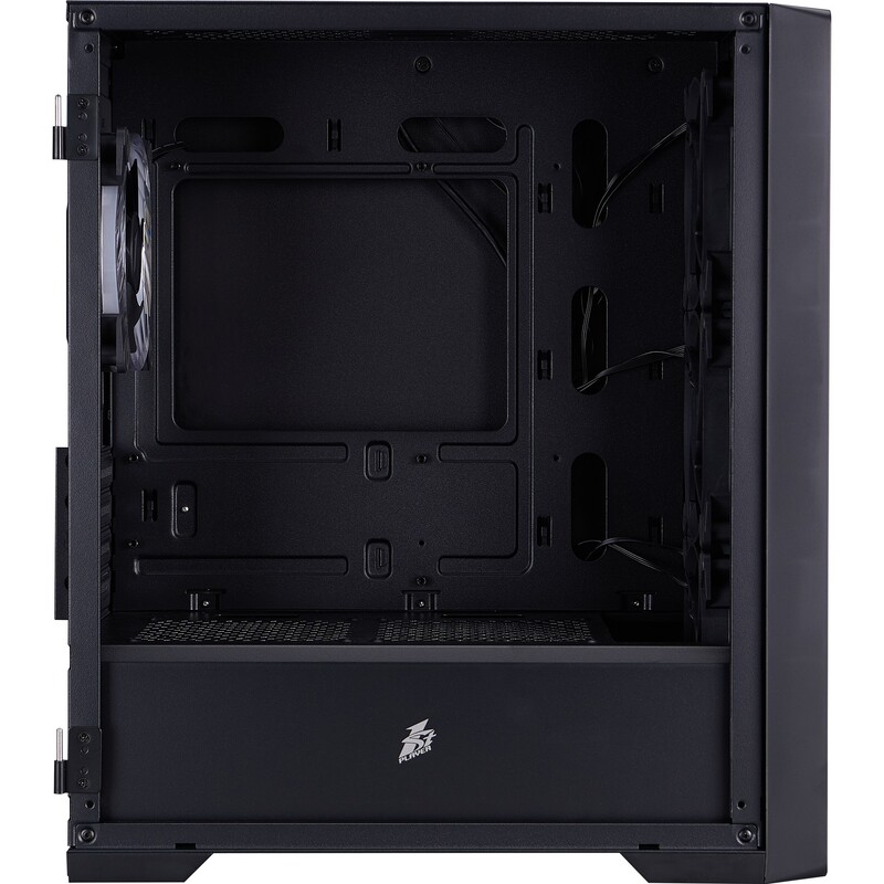 Корпус 1stPlayer T4-G-BK-4FS7 Black