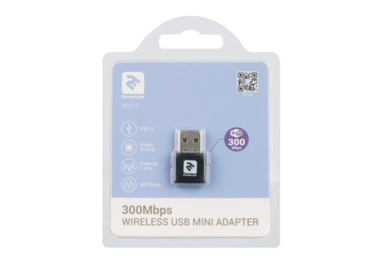 Беспроводной адаптер 2E PowerLink WR812 (N300, USB 2.0) (2E-WR812)