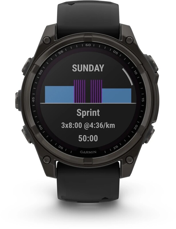 Смарт-часы Garmin Fenix 8 47mm Sapphire Solar Carbon Gray DLC Titanium with Black and Pebble Grey Silicone Band (010-02906-11)