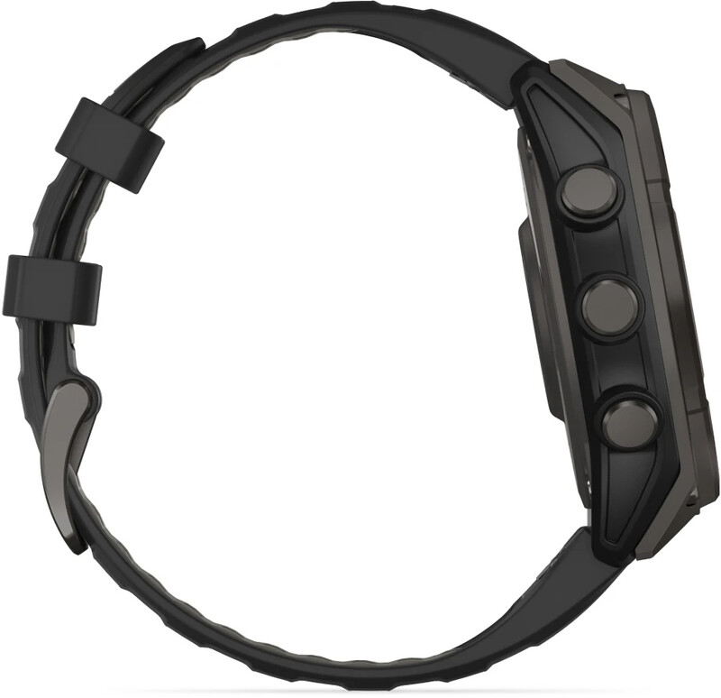 Смарт-часы Garmin Fenix 8 47mm Sapphire Solar Carbon Gray DLC Titanium with Black and Pebble Grey Silicone Band (010-02906-11)