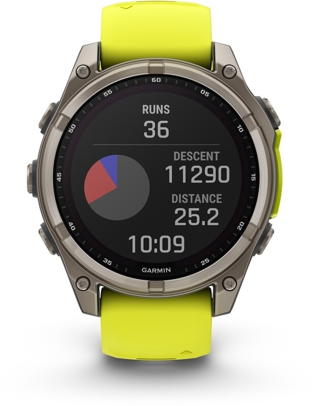 Смарт-часы Garmin Fenix 8 51mm Sapphire Solar Titanium with Amp Yellow/Graphite Silicone Band (010-02907-21)