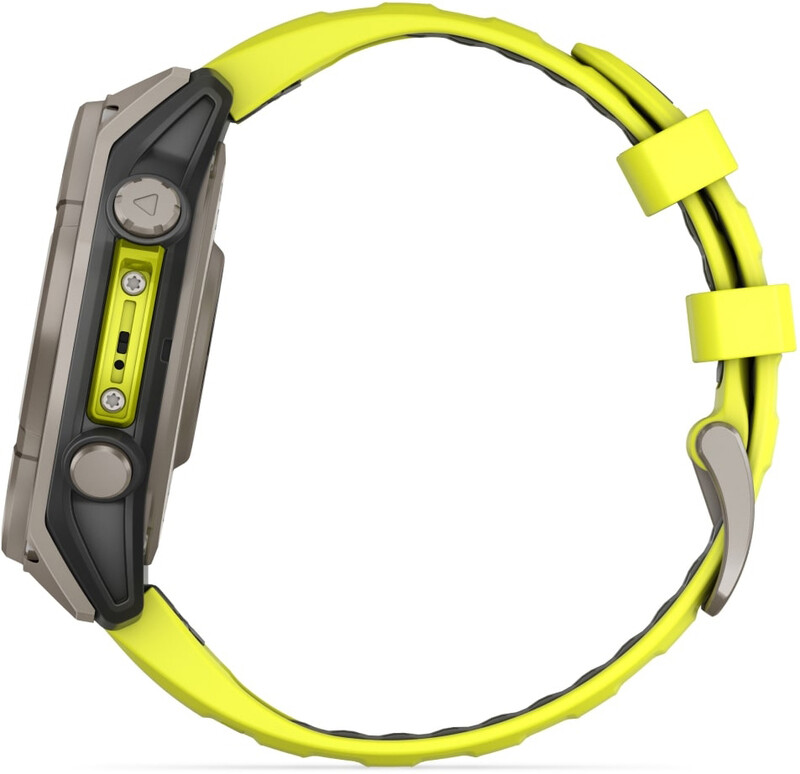 Смарт-часы Garmin Fenix 8 51mm Sapphire Solar Titanium with Amp Yellow/Graphite Silicone Band (010-02907-21)