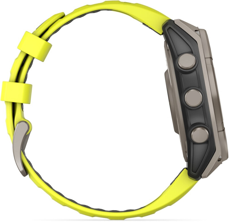 Смарт-часы Garmin Fenix 8 51mm Sapphire Solar Titanium with Amp Yellow/Graphite Silicone Band (010-02907-21)
