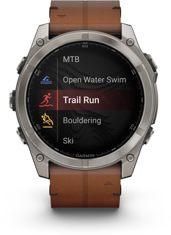 Смарт-часы Garmin Fenix 8 51mm AMOLED Sapphire Titanium with Chestnut Leather Band (010-02905-40)
