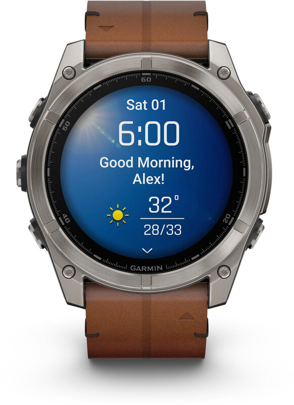 Смарт-часы Garmin Fenix 8 51mm AMOLED Sapphire Titanium with Chestnut Leather Band (010-02905-40)