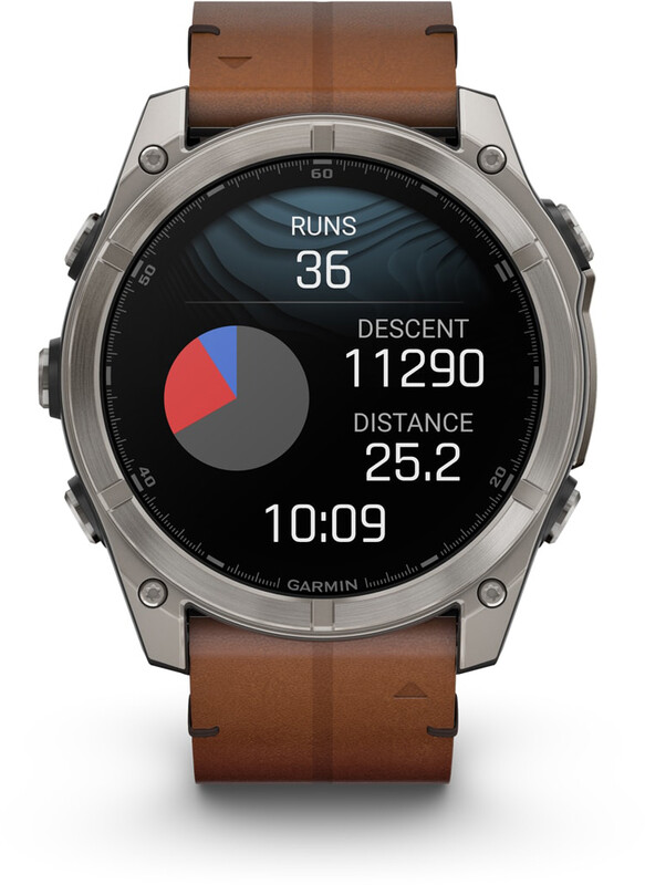 Смарт-часы Garmin Fenix 8 51mm AMOLED Sapphire Titanium with Chestnut Leather Band (010-02905-40)