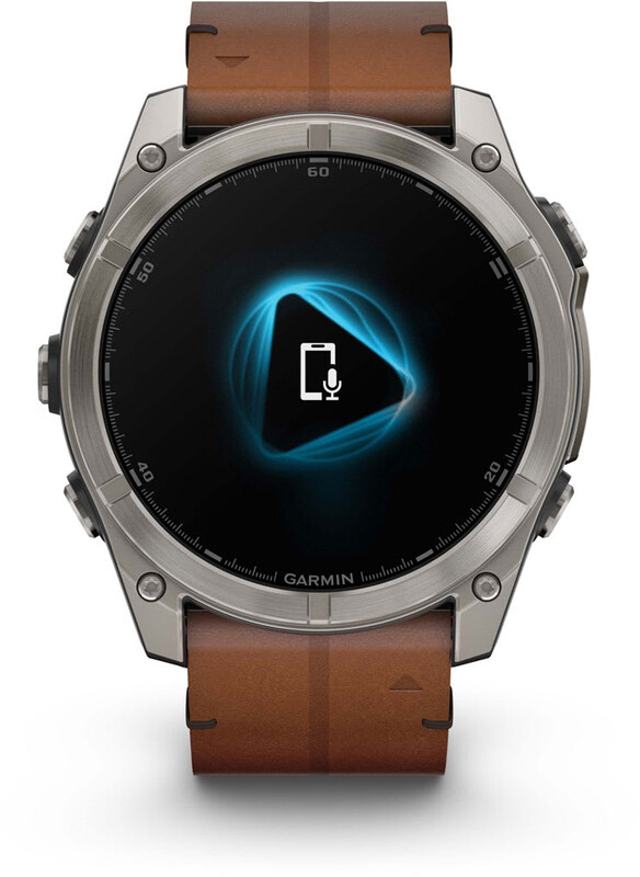 Смарт-часы Garmin Fenix 8 51mm AMOLED Sapphire Titanium with Chestnut Leather Band (010-02905-40)