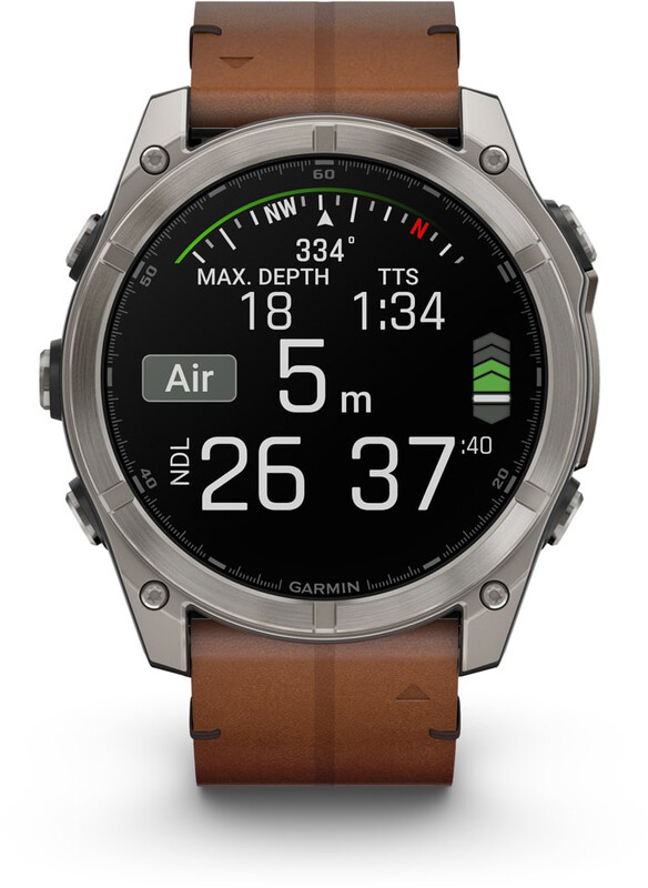 Смарт-часы Garmin Fenix 8 51mm AMOLED Sapphire Titanium with Chestnut Leather Band (010-02905-40)