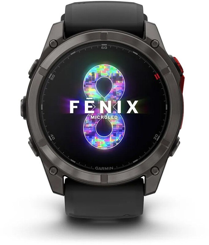 Смарт-часы Garmin Fenix 8 51mm MicroLED Sapphire Titanium Carbon Gray with Black and Pebble Grey Silicone Band (010-03380-05)