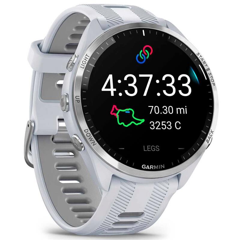 Смарт-часы Garmin Forerunner 965 Titanium Bezel with Whitestone Case and Whitestone/Powder Gray Silicone Band (010-02809-11)
