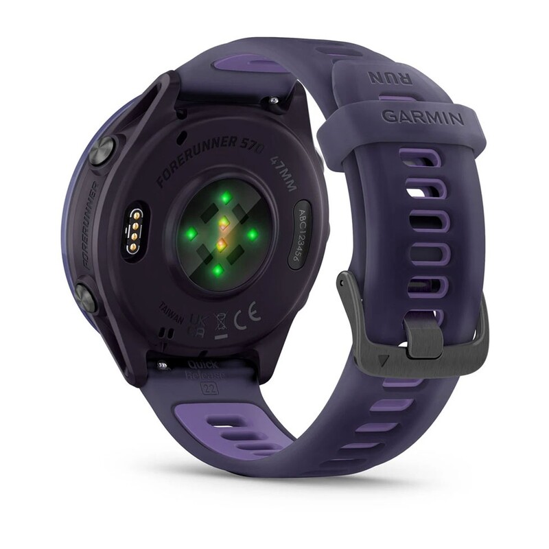 Смарт-годинник Garmin Forerunner 570 47mm Indigo Aluminium with Translucent Imperial Purple/Indigo Band (010-02971-02)