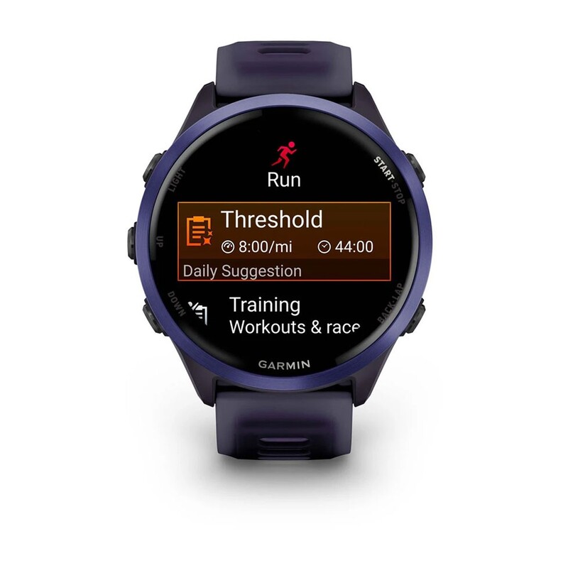 Смарт-годинник Garmin Forerunner 570 47mm Indigo Aluminium with Translucent Imperial Purple/Indigo Band (010-02971-02)