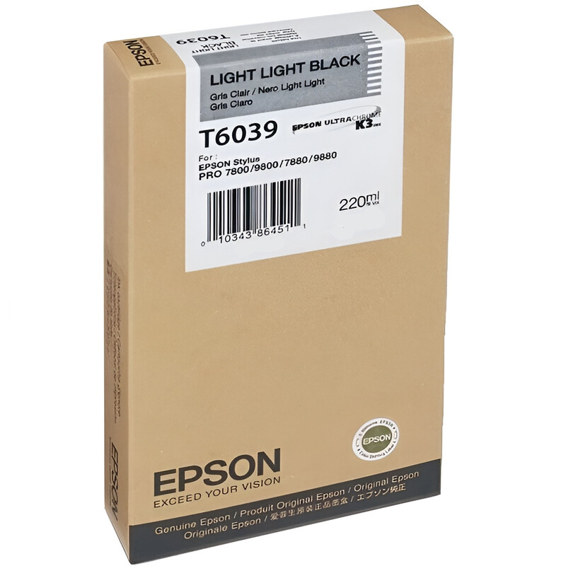 Картридж EPSON (T6039) Stylus Pro 7800/7880/9800/9880 (C13T603900) light light black
