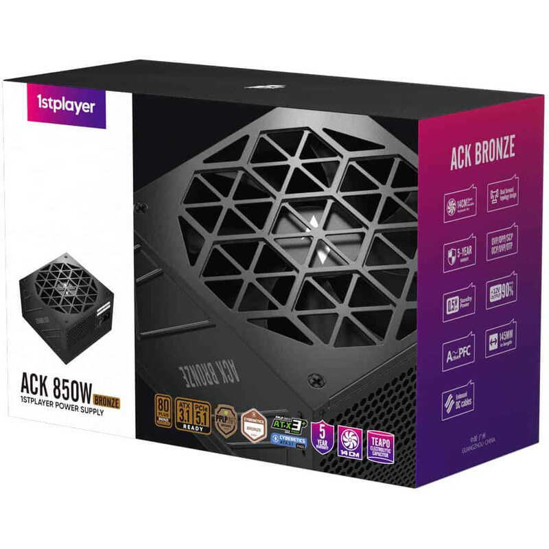 Блок питания 1stPlayer HA-850AA2 850W (ACK-BRZ-850-BK-EU)