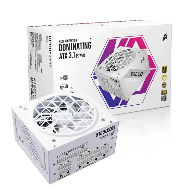 Блок питания 1stPlayer HA-1200BA4 1200W White (NGDP-GLD-1200-WH-EU)