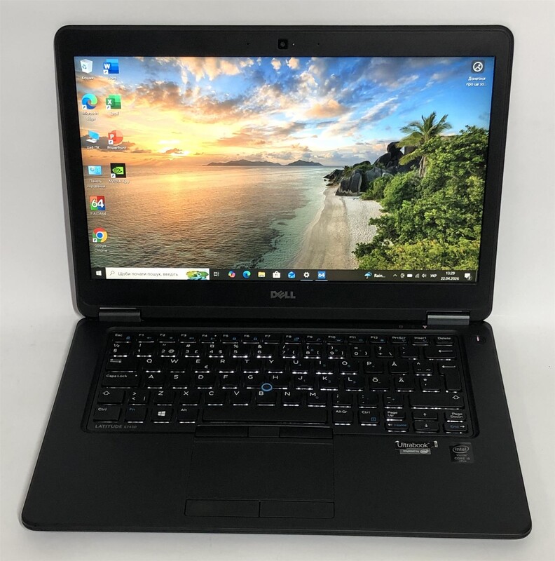 Ноутбук Dell Latitude E7450 / 14" FullHD IPS / i5-5300U / 8GB / 128GB SSD / NVidia GeForce 840M, 2GB / Win10Pro / Backlight - Б/у