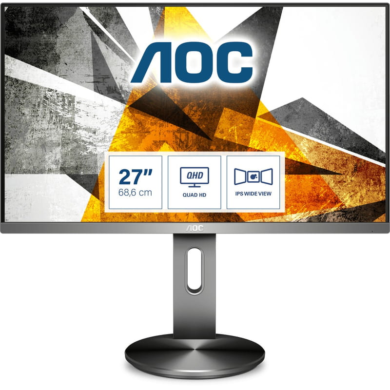 Монiтор AOC 27" Q2790PQE IPS Black