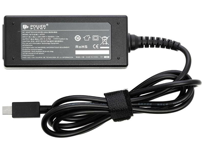 Блок питания PowerPlant для ноутбука Asus 220V, 19V 33W 1.75A mini USB (AS33FMUSB)